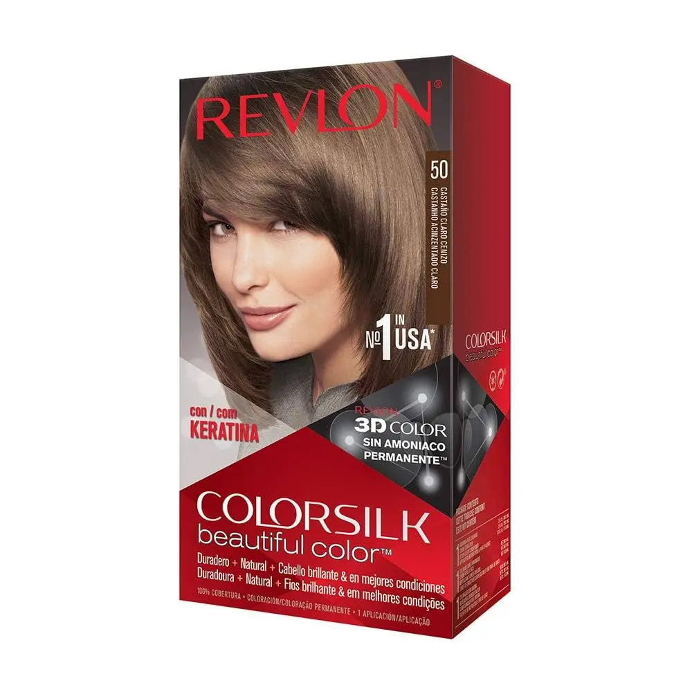 REVLON COLOURSILK #50 LIGHT ASH BROWN