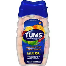 TUMS EX ST ASST FRUIT 750MG 100CT