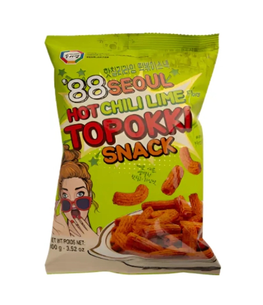 SURASANG TOPOKKI HOT CHILI LIME SNACK 130G