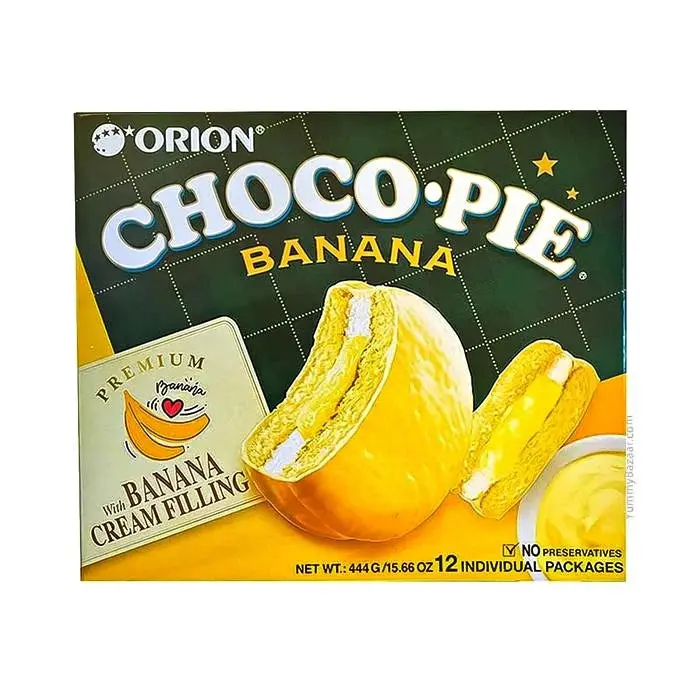 ORION BANANA CHOCO PIE 12CT 