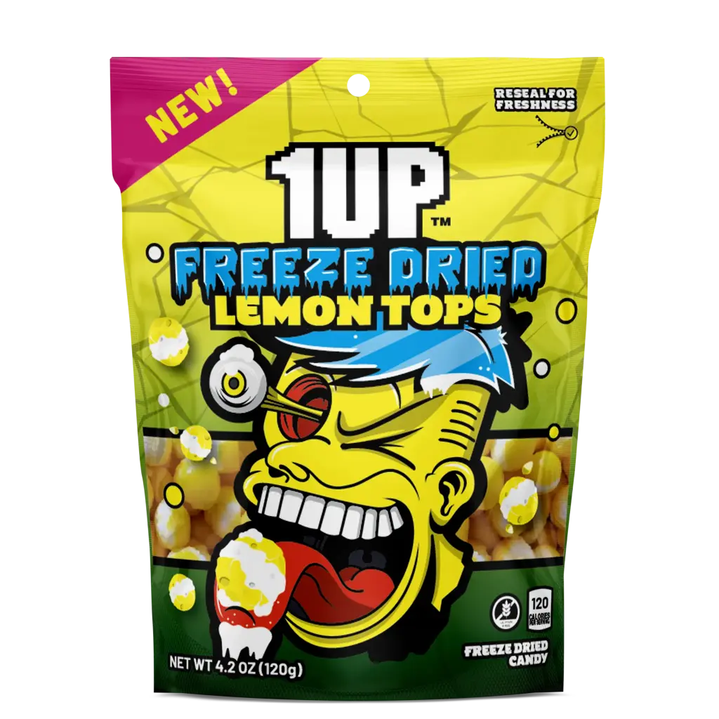 1UP FREEZE DRIED LEMON TOPS 120G