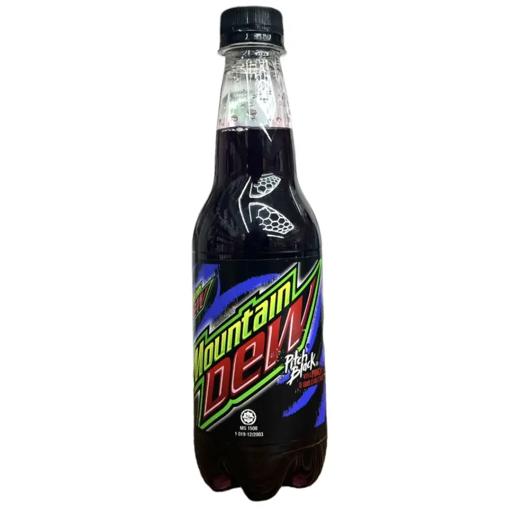 MOUNTAIN DEW PITCH BLACK 400ML BTL (US)