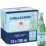 SAN PELLEGRINO SPARKLING WATER GLASS 750ML/ 12CT