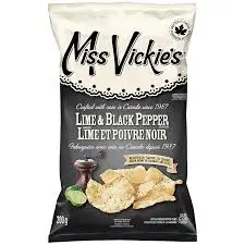 MISS VICKIE'S LIME & BLACK PEPPER 200G