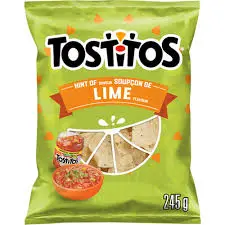 TOSTITOS HINT OF LIME 245G