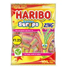 HARIBO RAINBOW STRIPS 143G (UK)
