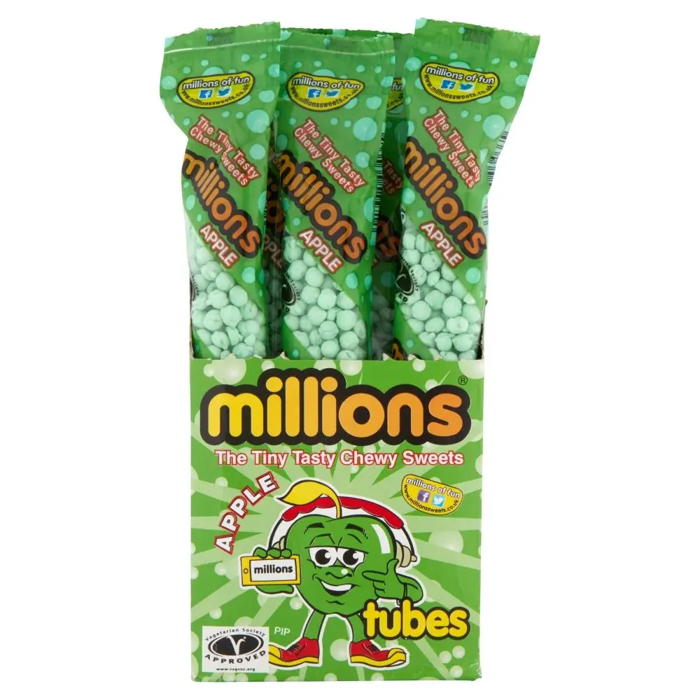 MILLIONS TUBES APPLE 55G / 12CT