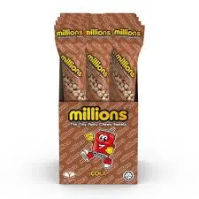 MILLIONS TUBES COLA 55G / 12CT (UK)