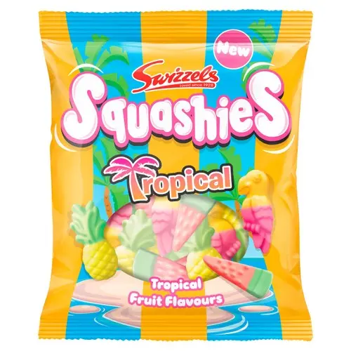 SQUASHIES TROPICAL FRUIT 100G (UK)