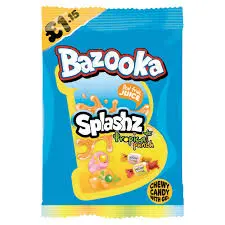 BAZOOKA SPLASHZ TROPICAL PUNCH 120G (UK)