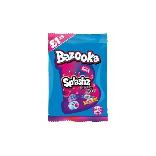 BAZOOKA SPLASHZ BERRY BLAST 100G (UK) 