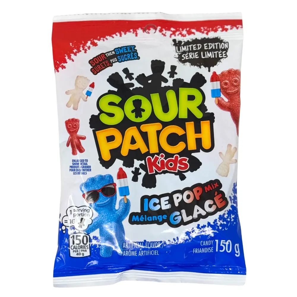 SOUR PATCH KIDS ICE POP MIX BAG 150G