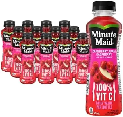 MINUTE MAID CRANBERRY APPLE RASPBERRY JUICE 355ML/12CT 