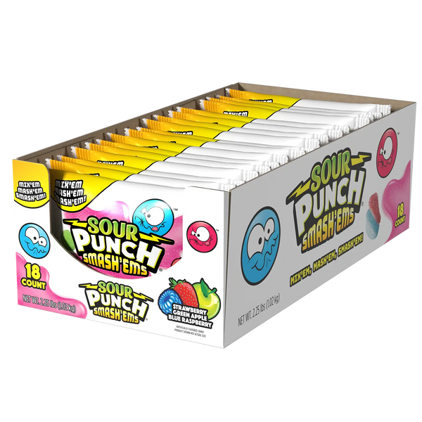  SOUR PUNCH SMASH'EMS 1.02KG/18CT