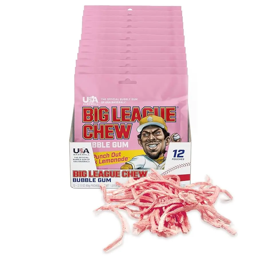 BIG LEAGUE CHEW PINK LEMONADE 12CT 720G (US)