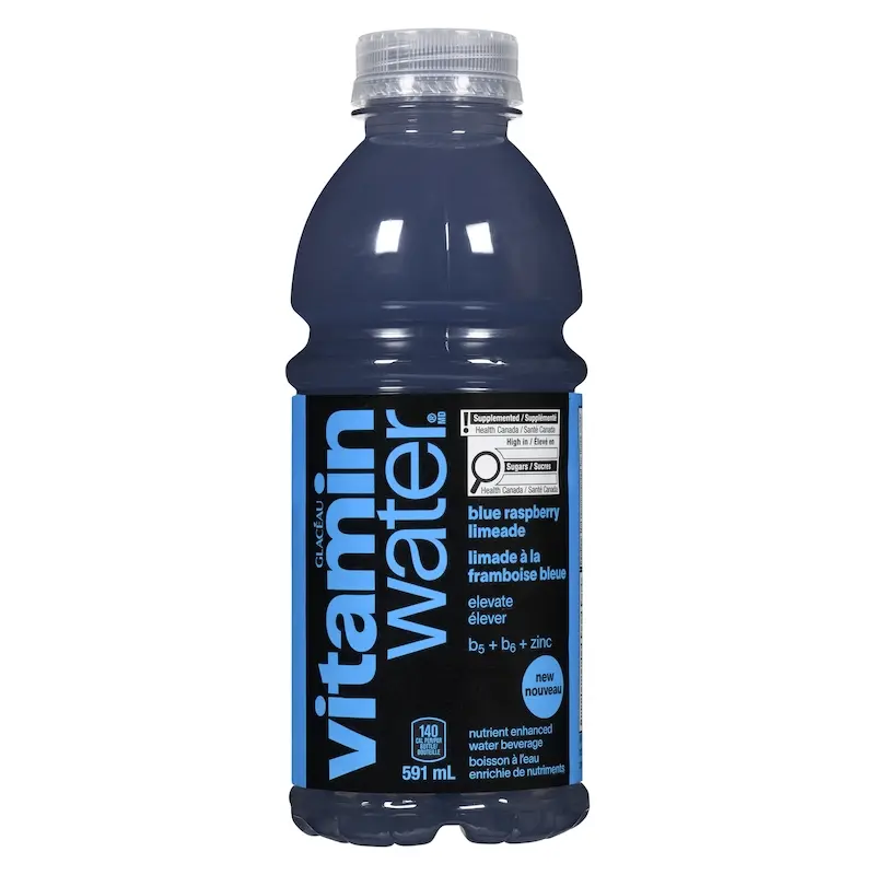 VITAMIN WATER BLUE RASP LIMEADE 591ML (CAN) 