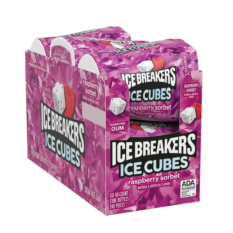 ICE BREAKERS ICE CUBES FROZENBERRY BLAST 6CT /240PCS
