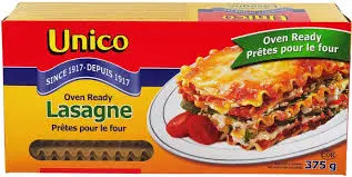UNICO LASAGNE OVEN READY SHEETS 375G