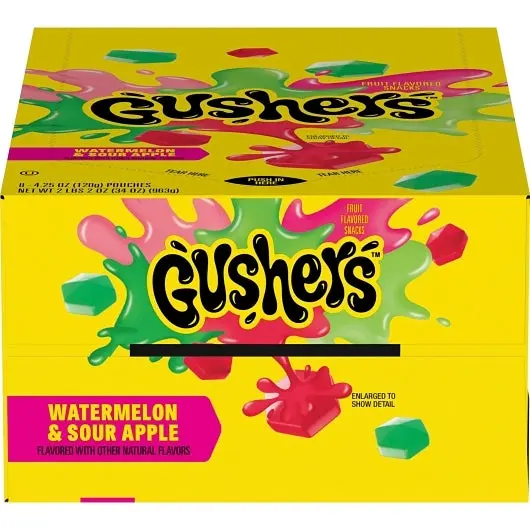 GUSHERS WATERMELON 4.25oz 8PK 