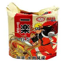 NARUTO BEEF FLVR RAMEN 92G/5CT 
