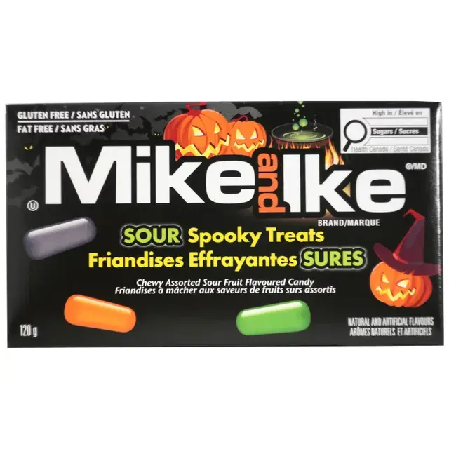 MIKE & IKE SOUR SPOOKY TREATS 120G