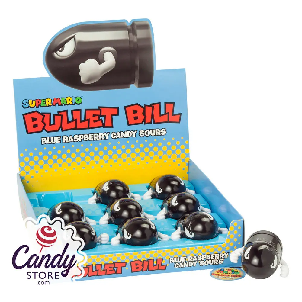 SUPER MARIO BULLET BILL BLUE RASP. 9CT