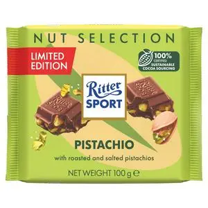 RITTER PISTACHIO NUT SELECTION LIMITED 100G