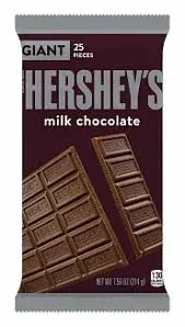 HERSHEY'S GIANT MILK CHOCOLATE 214G