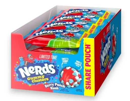 NERDS BERRY PUNCH GUMMY CLUSTERS 85G/12CT