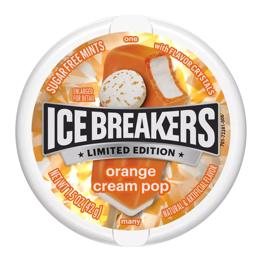 ICE BREAKERS ORANGE CREAM POP 42G/8CT