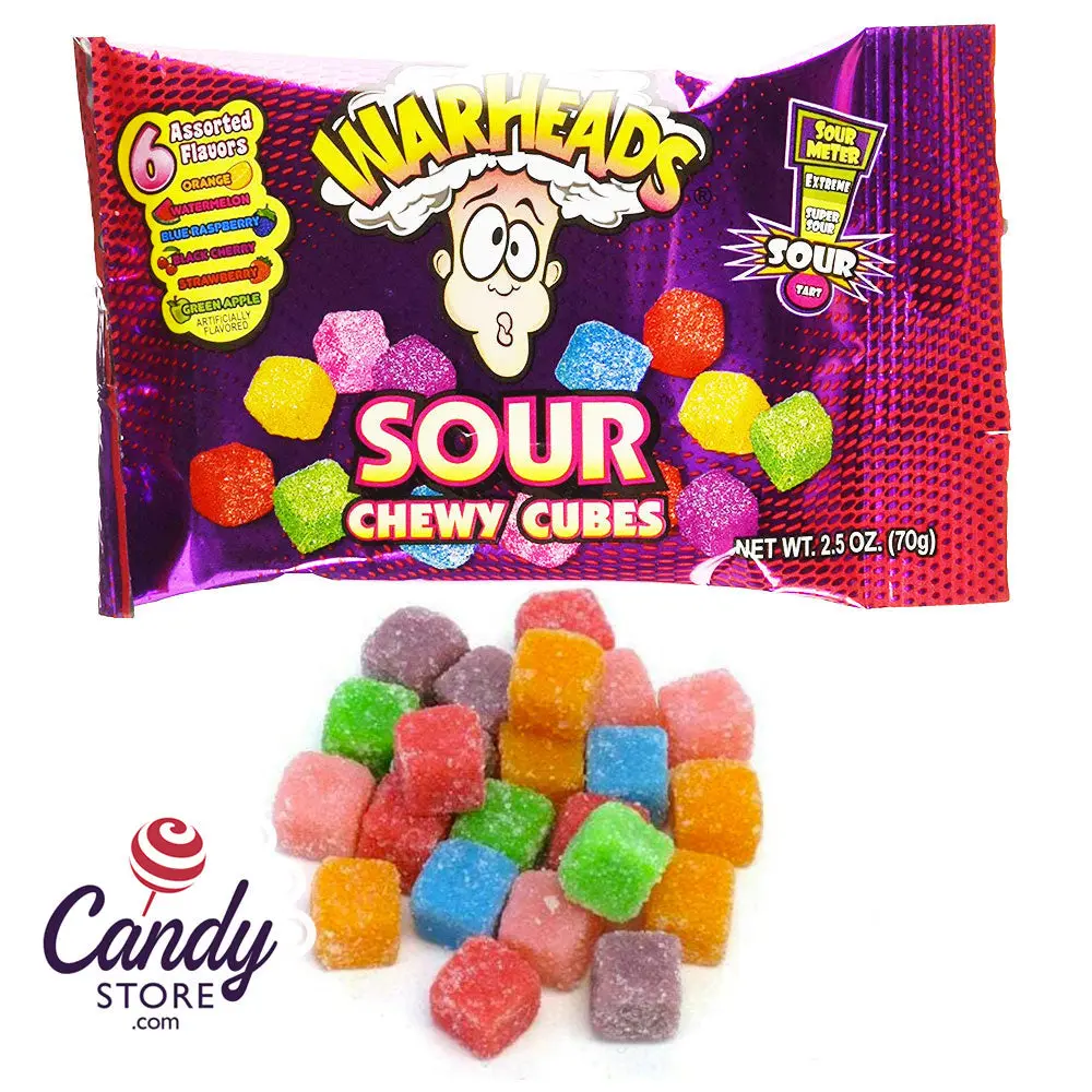 WARHEADS CUBES SOUR SHARE SIZE 15CT