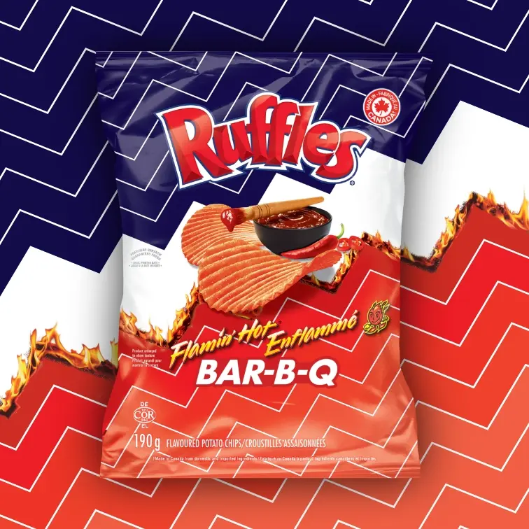 RUFFLES FLAMIN HOT BBQ 200G