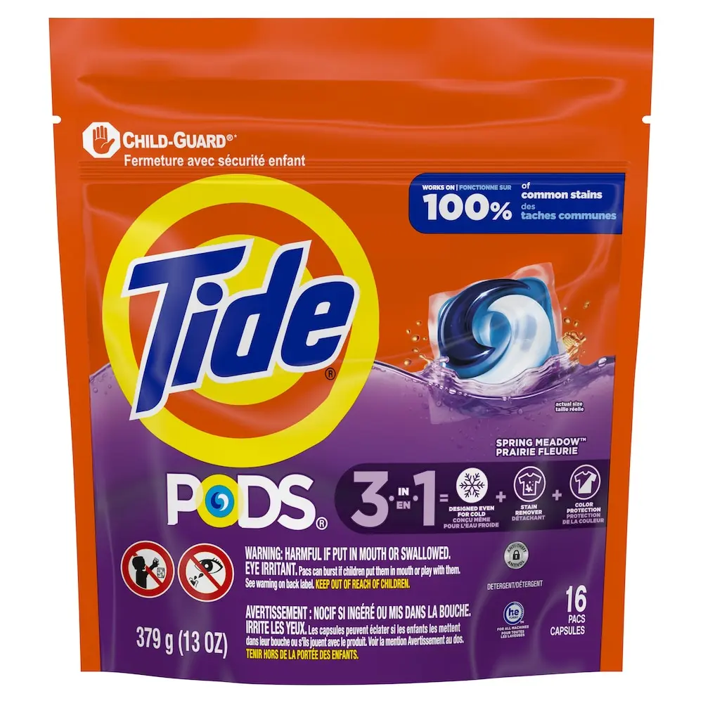 TIDE PODS 3IN1 SPRING MEADOW /16CT 