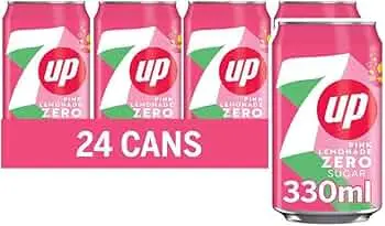 7UP ZERO PINK LEMONADE 330ML/24CT (UK)