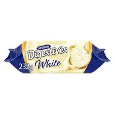 MCVITIE'S DIGESTIVES WHITE VANILLA BISCUITS 232G