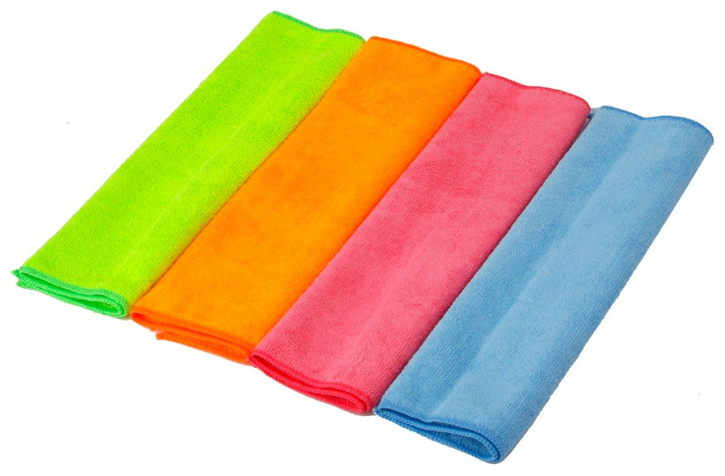 MICROFIBER CLOTH 4PK 