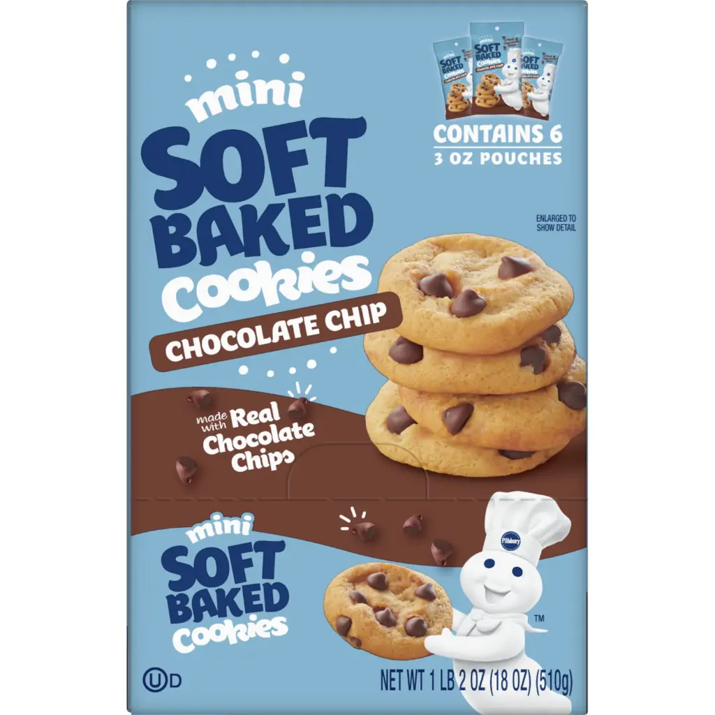 PILLSBURY MINI COOKIES CHOCOLATE CHIP 6PK