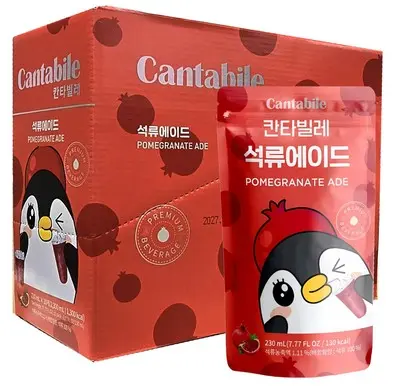 CANTABILE POMEGRANATE POUCH DRINK 230ML/10CT