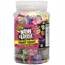NOW & LATER JAR CHEWY ASSTD 1.08KG