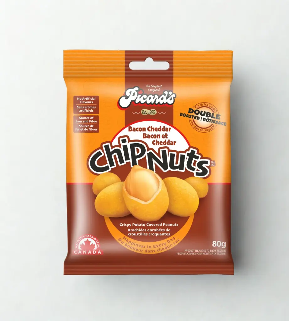 PICARD'S CHIPNUTS BACON CHEDDAR 80G