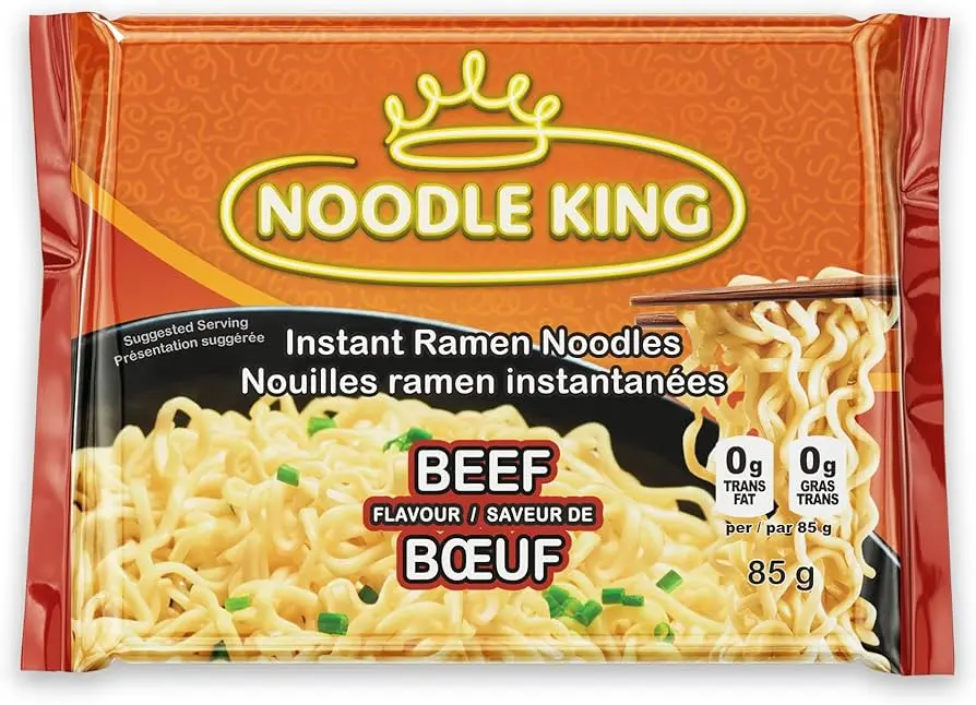 NOODLE KING BEEF POUCH 85G/24PK