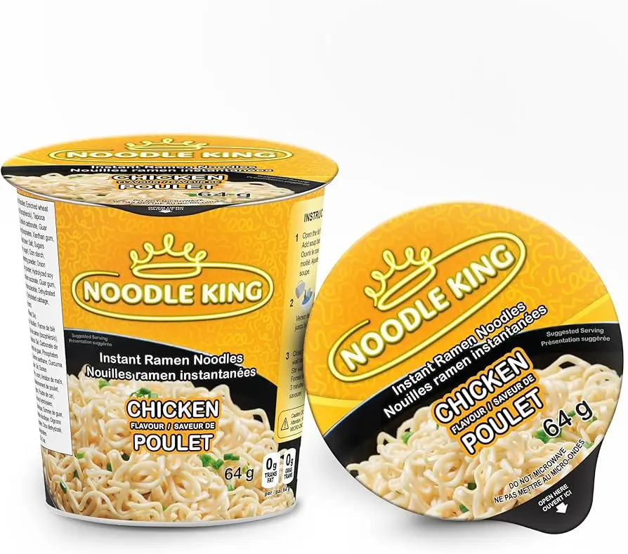 NOODLE KING CHICKEN CUP 64G/12PK  