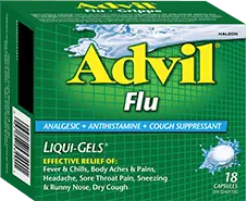 ADVIL FLU LIQUI- GELS  CAPSULES / 18CT