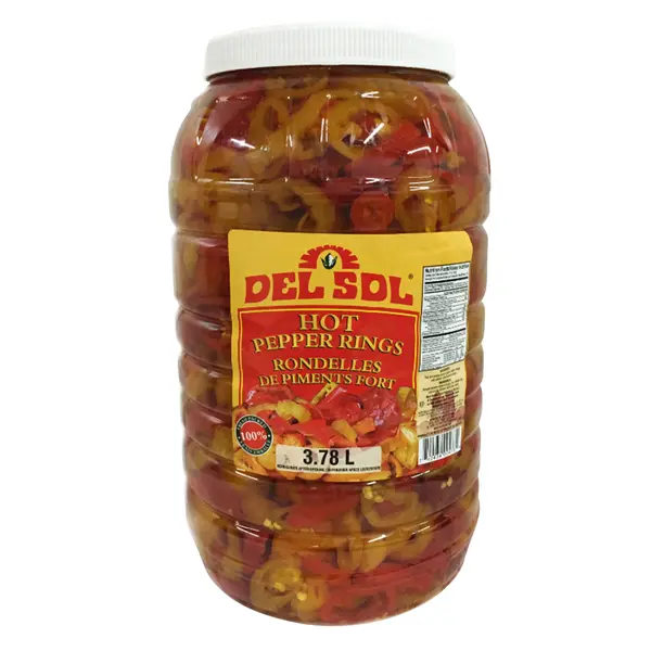 DEL SOL HOT PEPPER RINGS 3.78L