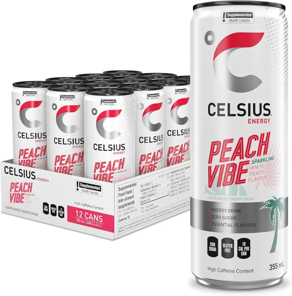 CELSIUS PEACH 355ML/12CT