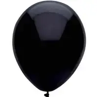 LATEX BALLOONS BLACK /15PK      