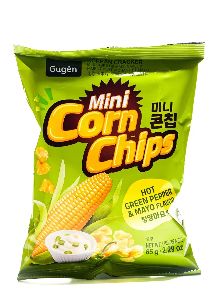 GUGEN MINI  CORN CHIPS (SPICY) 65G