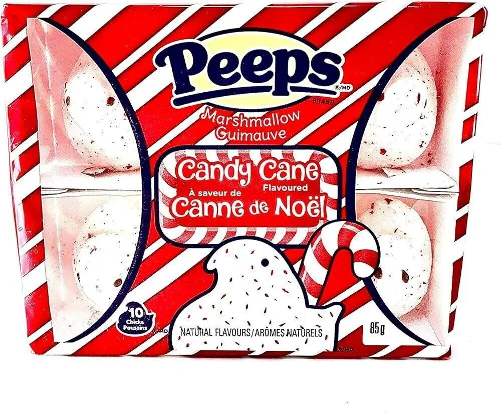 PEEPS CANDY CANE MARSHMALLOW 85G
