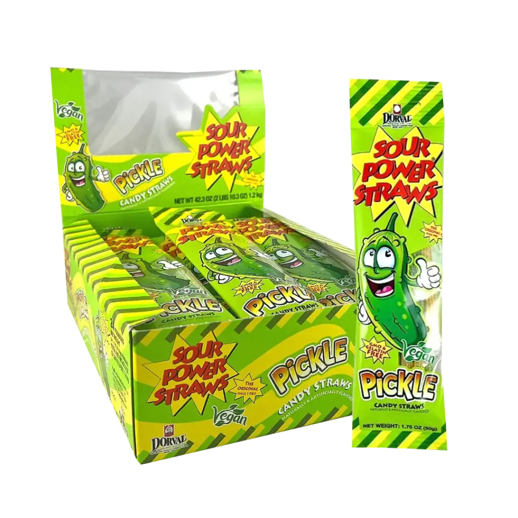  SOUR POWER STRAWS PICKLE FLVR 1.2KG