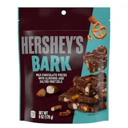 HERSHEY'S BARK PRETZELS MILK CHOCOLATE 170G
